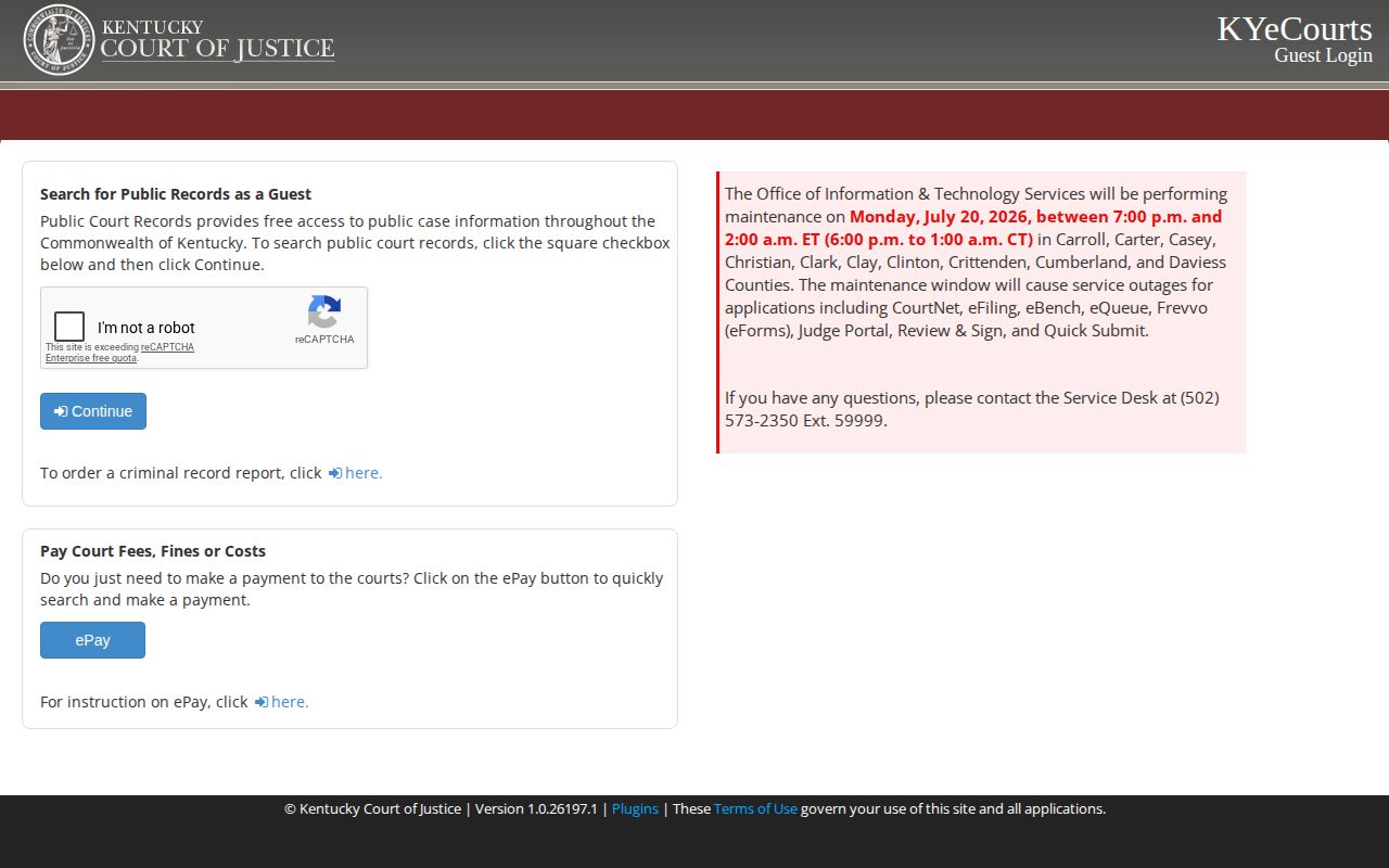 Nicholas County released inmate court case lookup entry